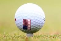 golfbal amerikaanse vlag